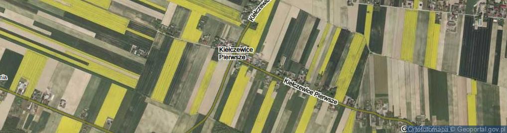 Zdjęcie satelitarne Kiełczewice Pierwsze ul.